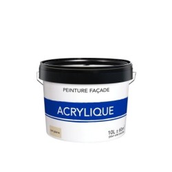 Peinture acrylique extérieure pour façade, 10 L ton pierre