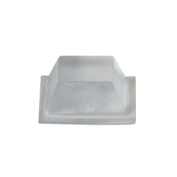 Lot 20 butées plastique  adhésif translucide. 13x13x6mm