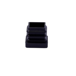 Lot de 4 embouts plastique STANDERS noir 25x25mm