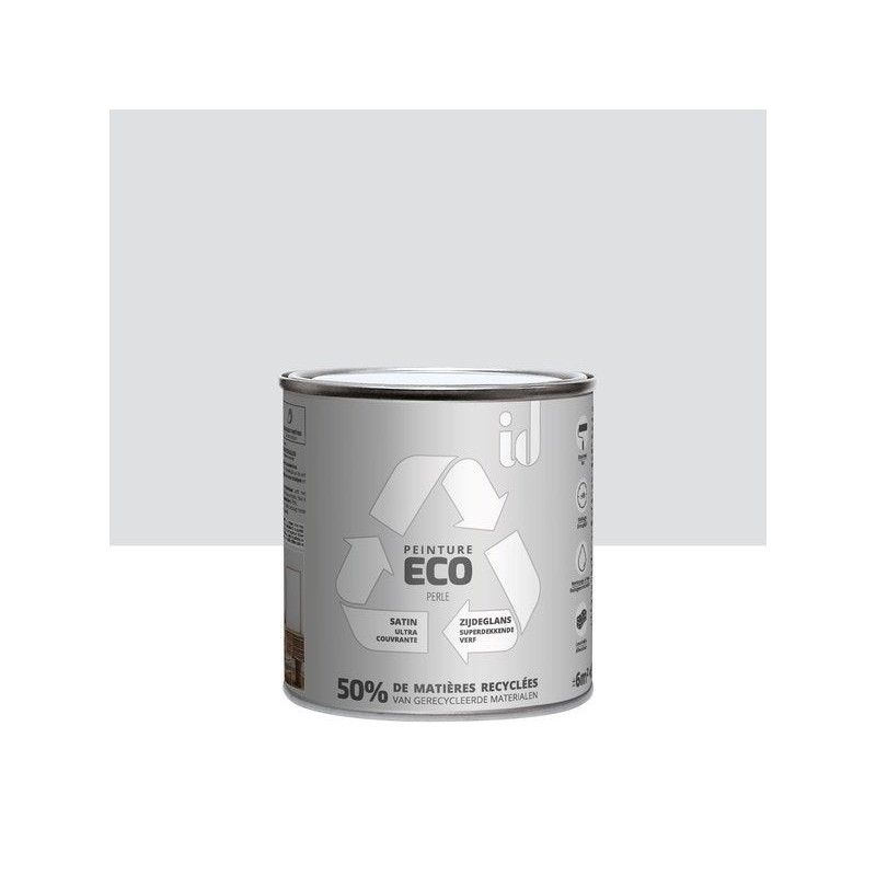 Peinture perle mur / plafond ID Eco satiné 0.5 l