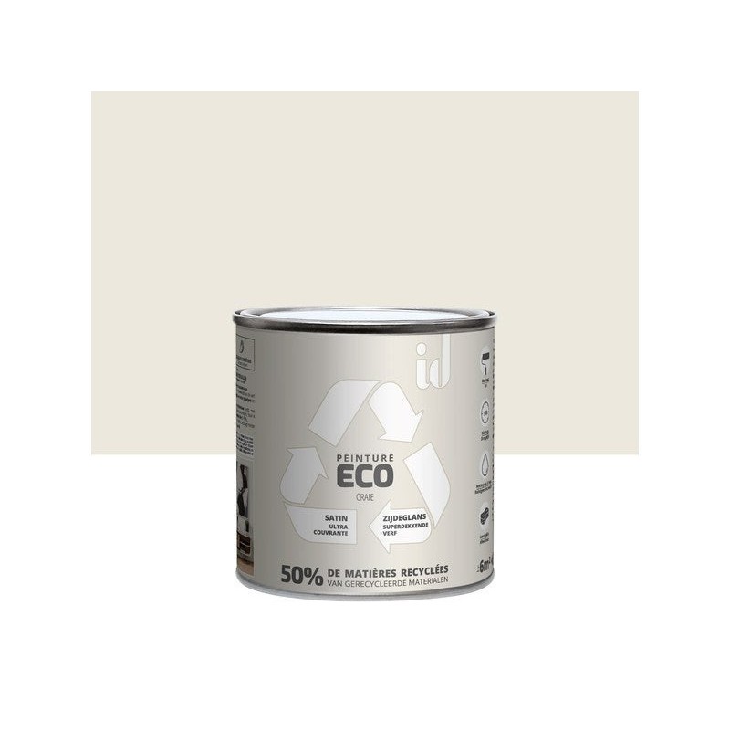 Peinture craie mur / plafond ID Eco satiné 0.5 l