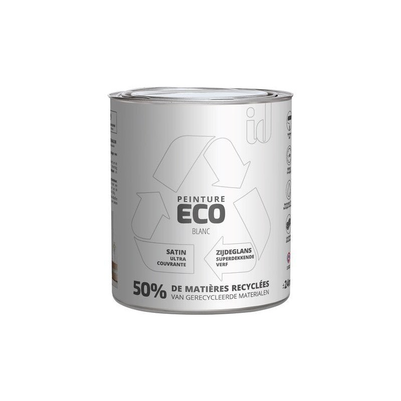 Peinture blanc mur / plafond ID Eco satiné 2 l