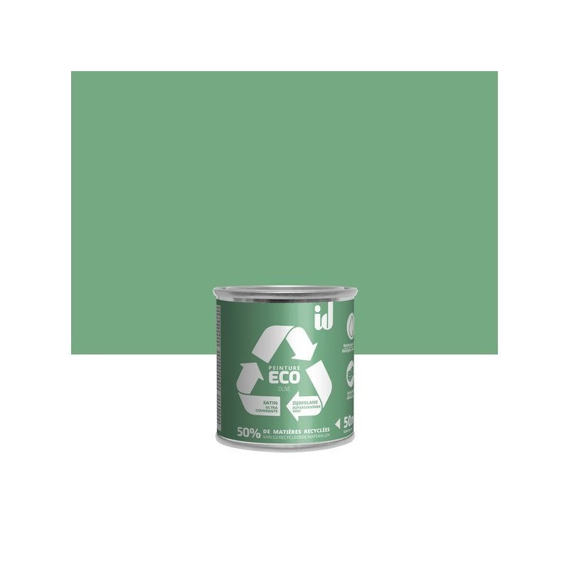 Testeur peinture olive mur / plafond ID satiné 0.05 l