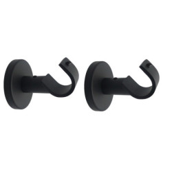 Lot De 2 Supports Avec Perçage, 20 Mm Noir Mat Inspire