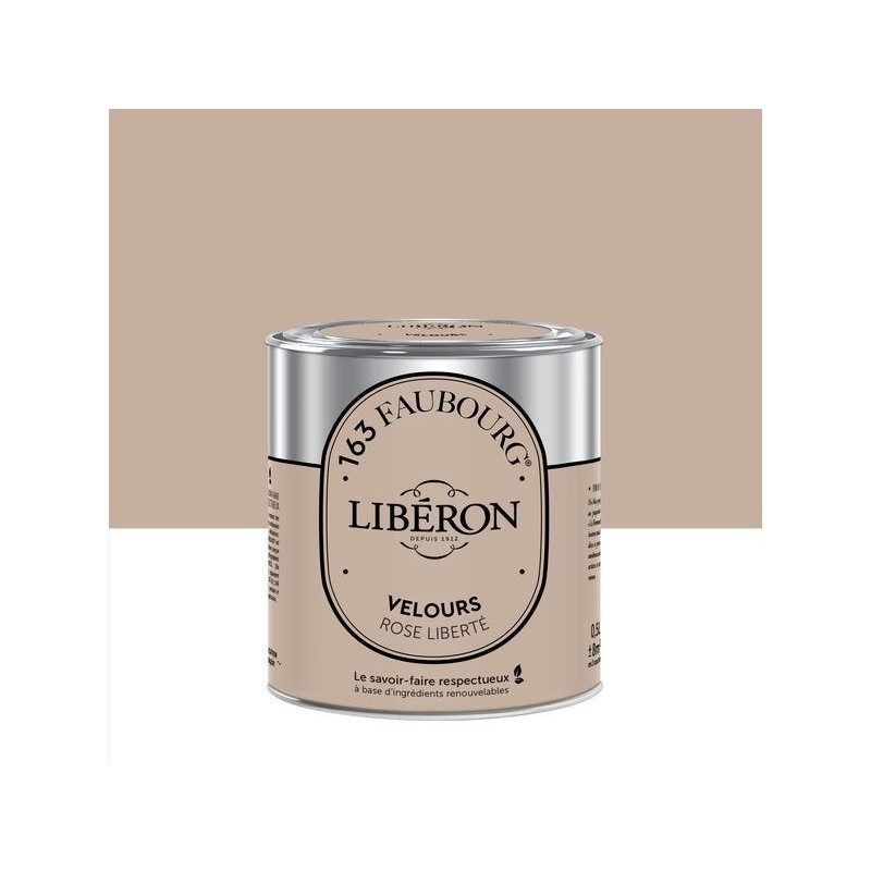 Peinture rose liberté multisupport 163 faubourg LIBÉRON velours 0.5 l