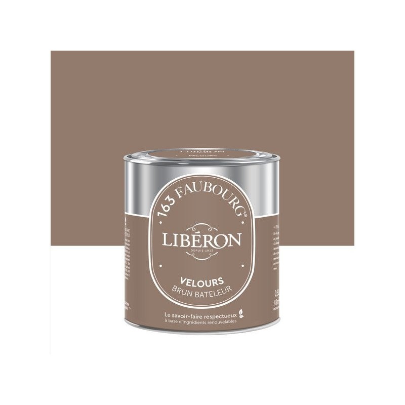 Peinture brun bateleur multisupport 163 faubourg LIBÉRON velours 0.5 l