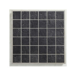 Mosaïque sol & mur Vestige anthracite 30x30cm