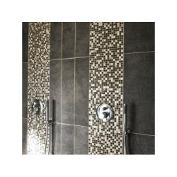 Mosaïque sol & mur Vestige anthracite 30x30cm