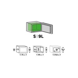 Coffre-fort à code STANDERS Sft-20enl2 H. 20 x l. 31 x P. 20 cm