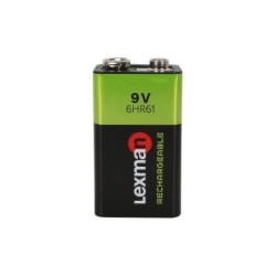 Pile rechargeable 9v 6lr61, LEXMAN