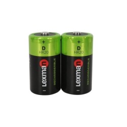 Lot de 2 piles rechargeables hr20, LEXMAN