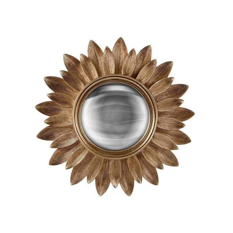 Miroir rond, LILA Convexe, diam. 30 cm, doré