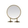 Miroir rond Pied de canard doré diam.25 cm EMDE