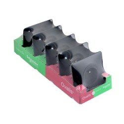 Lot de 5 interrupteurs va-et-vient complet Ovalis SCHNEIDER ELECTRIC, anthracite