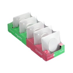 Lot de 5 interrupteurs va-et-vient complet Ovalis, SCHNEIDER ELECTRIC, blanc