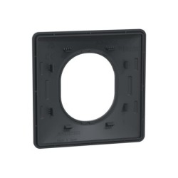 Plaque simple Ovalis, SCHNEIDER ELECTRIC, gris anthracite