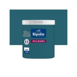 Testeur peinture bleu ainhoa velours Interieur RIPOLIN 75 ml