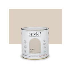 Peinture aspect velours murs, boiseries et radiateurs, biosourcée, ENVIE, beige lin, 2 litres