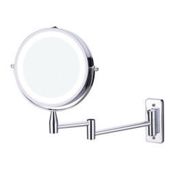 Miroir Grossissant N/A N/A, H.15 X L.15 X P.0.5 Cm, Led Pivotant