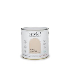 Peinture aspect velours murs, boiseries et radiateurs, biosourcée, ENVIE, beige lumière, 2 litres