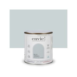 Peinture aspect velours murs, boiseries et radiateurs, biosourcée, ENVIE, bleu aérien, 0.5 litre