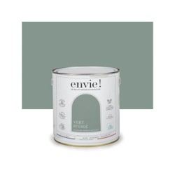 Peinture aspect velours murs, boiseries et radiateurs, biosourcée, ENVIE, vert rivage, 2 litres