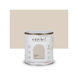 Peinture aspect velours murs, boiseries et radiateurs, biosourcée, ENVIE, beige lin, 0.5 litre