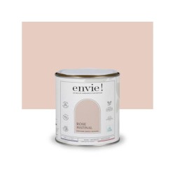 Peinture aspect velours murs, boiseries et radiateurs, biosourcée, ENVIE, rose matinal, 0.5 litre