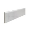 2 plinthes 7,5 x 60 cm épaisseur 9 mm marbre blanc brillant