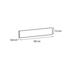 2 plinthes 7,5 x 60 cm épaisseur 9 mm beige 04