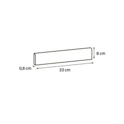 3 plinthes 8 x 45 cm épaisseur 9 mm marbre beige 36