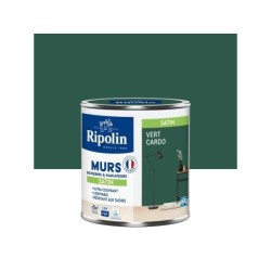 Peinture intérieur mur/boiserie/radiateur satiné, RIPOLIN, vert cardo, 0.5 litre