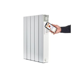 Radiateur électrique connecté à inertie sèche 1000 W UNIV'R CHAUFFAGE Eden blanc