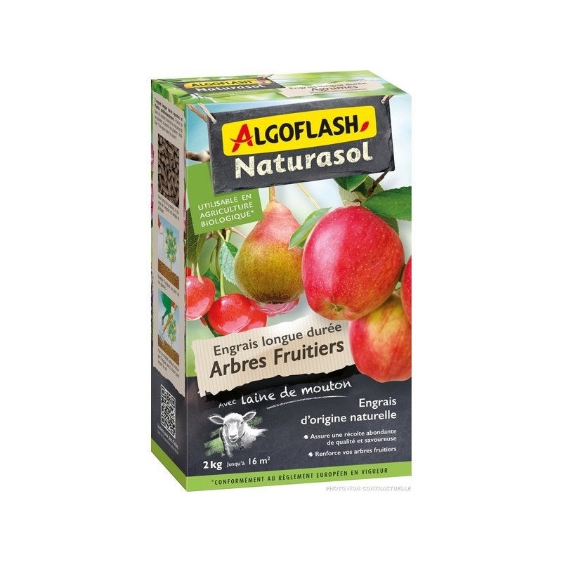 Engrais arbre fruitier ALGOFLASH, 2kg