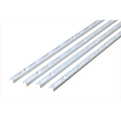 Lot De 4 Crémaillères Simples Acier, H.100 Cm Entraxe 50 Mm