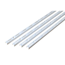 Lot De 4 Crémaillères Simples Acier, H.100 Cm Entraxe 50 Mm