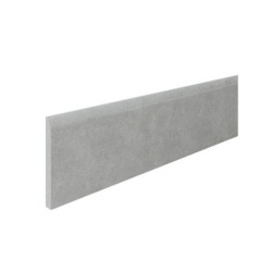 Lot de 2 plinthes Béton gris moyen n°14, l. 8 x L. 60 cm, Ep.9 mm