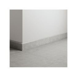 Lot de 3 plinthes Béton gris moyen n°12, l. 8 x L. 45 cm, Ep.8.2 mm