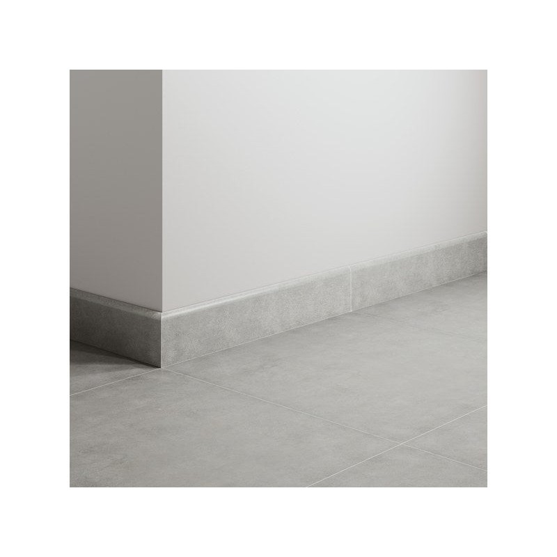 Lot de 3 plinthes Béton gris moyen n°12, l. 8 x L. 45 cm, Ep.8.2 mm