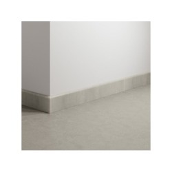 Lot de 2 plinthes Béton gris moyen n°26, l. 8 x L. 60 cm, Ep.9 mm