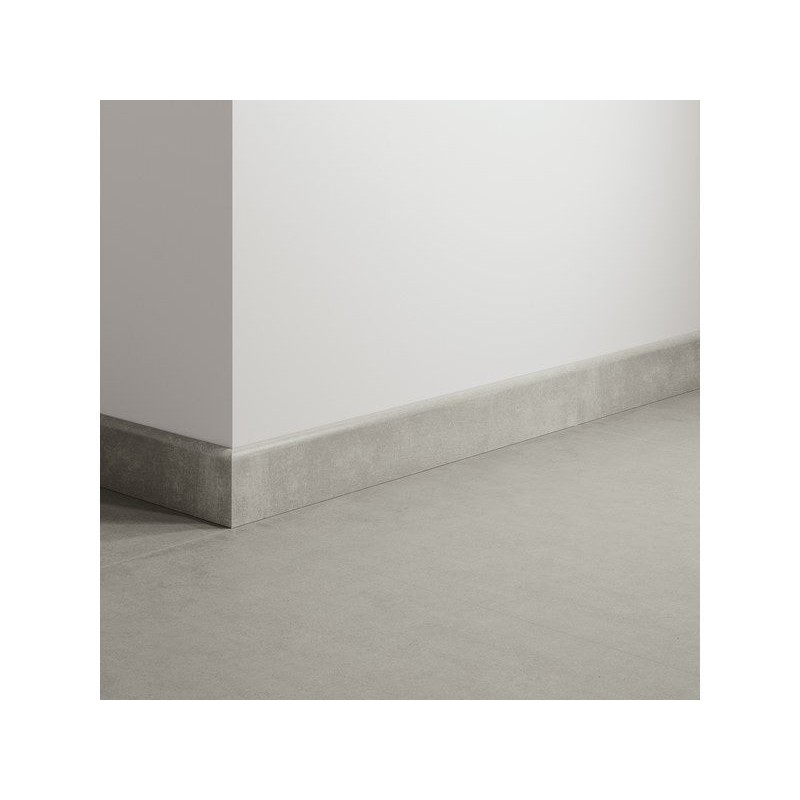 Lot de 2 plinthes Béton gris clair n°23, l. 8 x L. 60 cm, Ep.9 mm