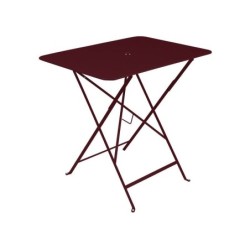 Table de jardin FERMOB rectangulaire 2 personnes rouge cerise