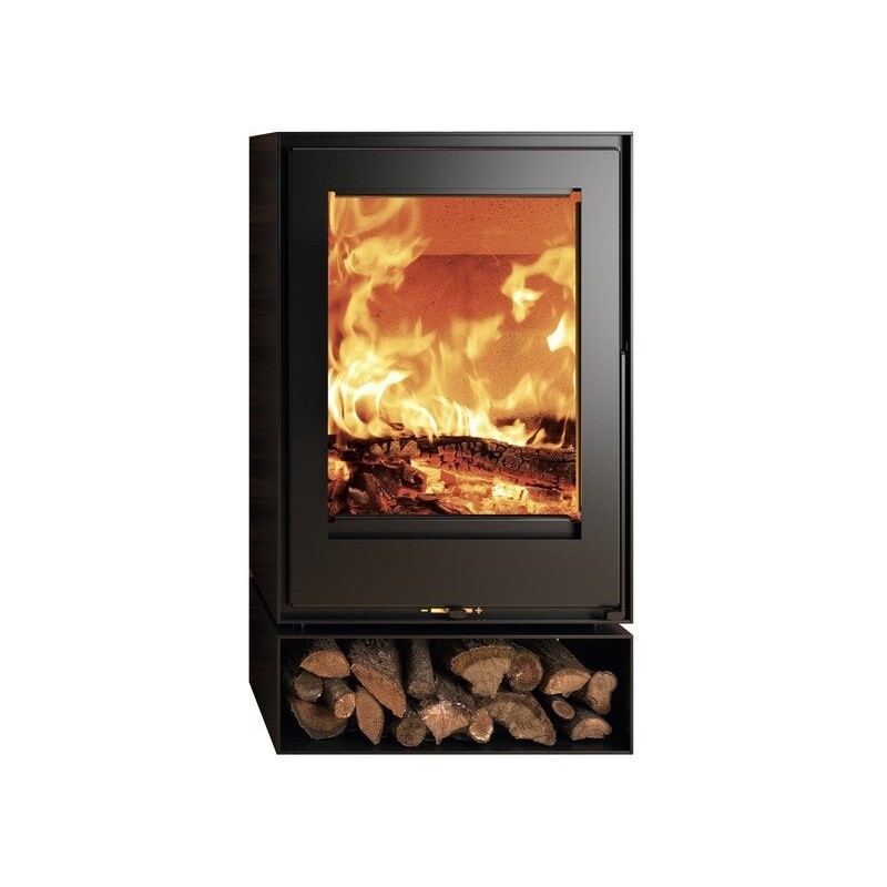 Poêle à bois Faucon Bucher Ecodesign, 8.7 kW noir