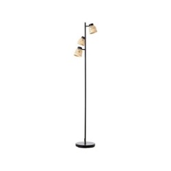 Lampadaire métal droit, INSPIRE Ninon, H.160 cm, noir