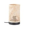 Lampe bambou naturel, INSPIRE Ninon, H.23 cm