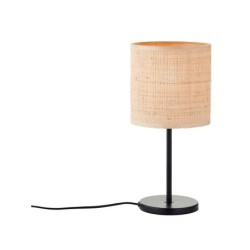 Lampe Carvi, acier, noir, H.36 cm INSPIRE, E27