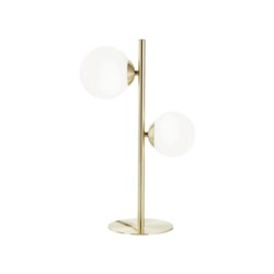 Lampe chic, INSPIRE Callas, H.43cm, métal laiton brossé