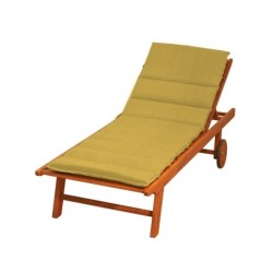 Coussin pour bain de soleil jaune l.185 x H.6 cm