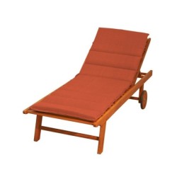 Coussin pour bain de soleil orange l.185 x H.6 cm