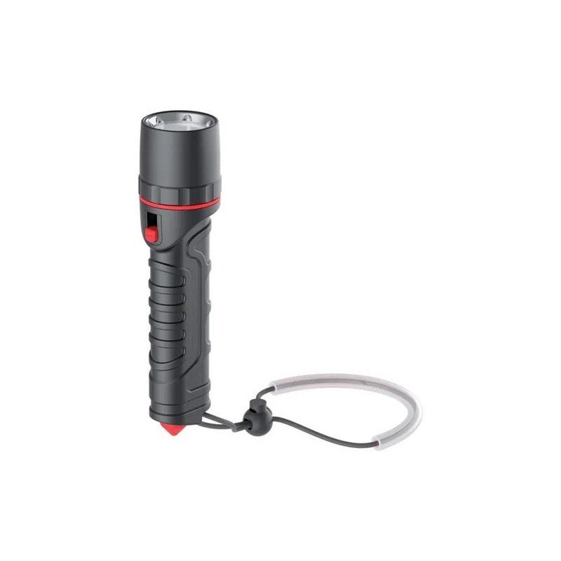 Lampe torche led piles 3 modes 800 lm ip68 noire Xanlite